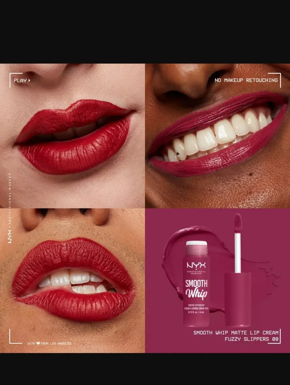 NYX Professional Makeup Smooth Whip Matte Lip Cream.